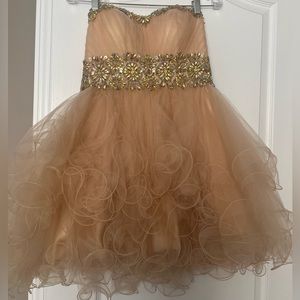 FORMAL GOLD DRESS FOR SALE